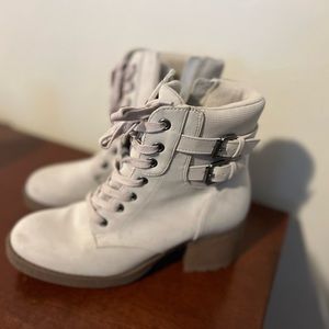 Cream white boots. Size 7.5